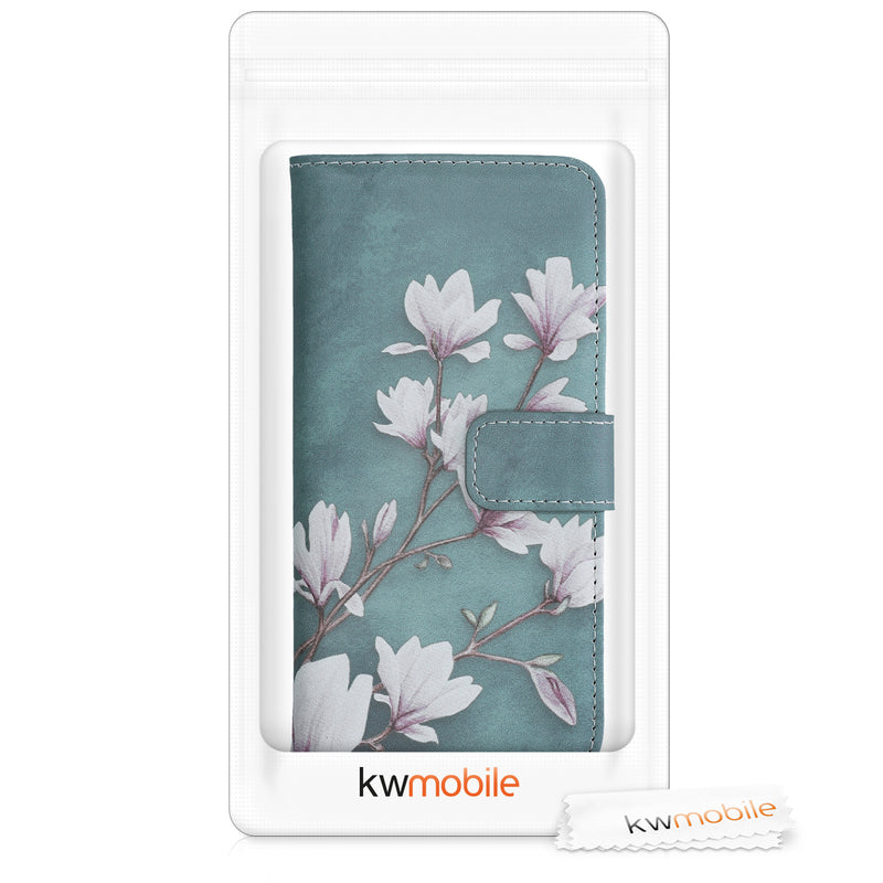 kwmobile Wallet Case kompatibel mit Samsung Galaxy A50 Hülle - Cover mit Ständer und Kartenfächern