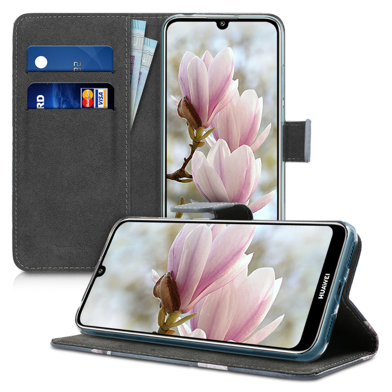 Huawei Y6 (2019) Handyhülle mit Kartenfach und Ständer