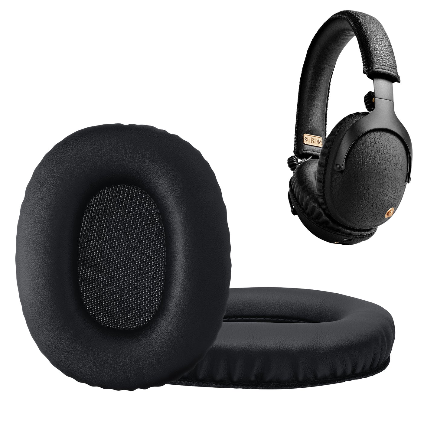 kwmobile Ohr Polster für Marshall Monitor Ohrpolster Ersatz Ohrpolster Kopfhörer Ersatzteile Kopfhörer Ersatzpolster Over Ear Headphones