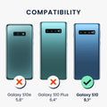kwmobile Necklace Case kompatibel mit Samsung Galaxy S10 Hülle Silikon Cover mit Handykette Band Handyhülle