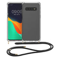kwmobile Necklace Case kompatibel mit Samsung Galaxy S10 Hülle Silikon Cover mit Handykette Band Handyhülle
