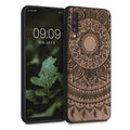 Holz Hardcase mit TPU Bumper für Samsung Galaxy A50 Indische Sonne
