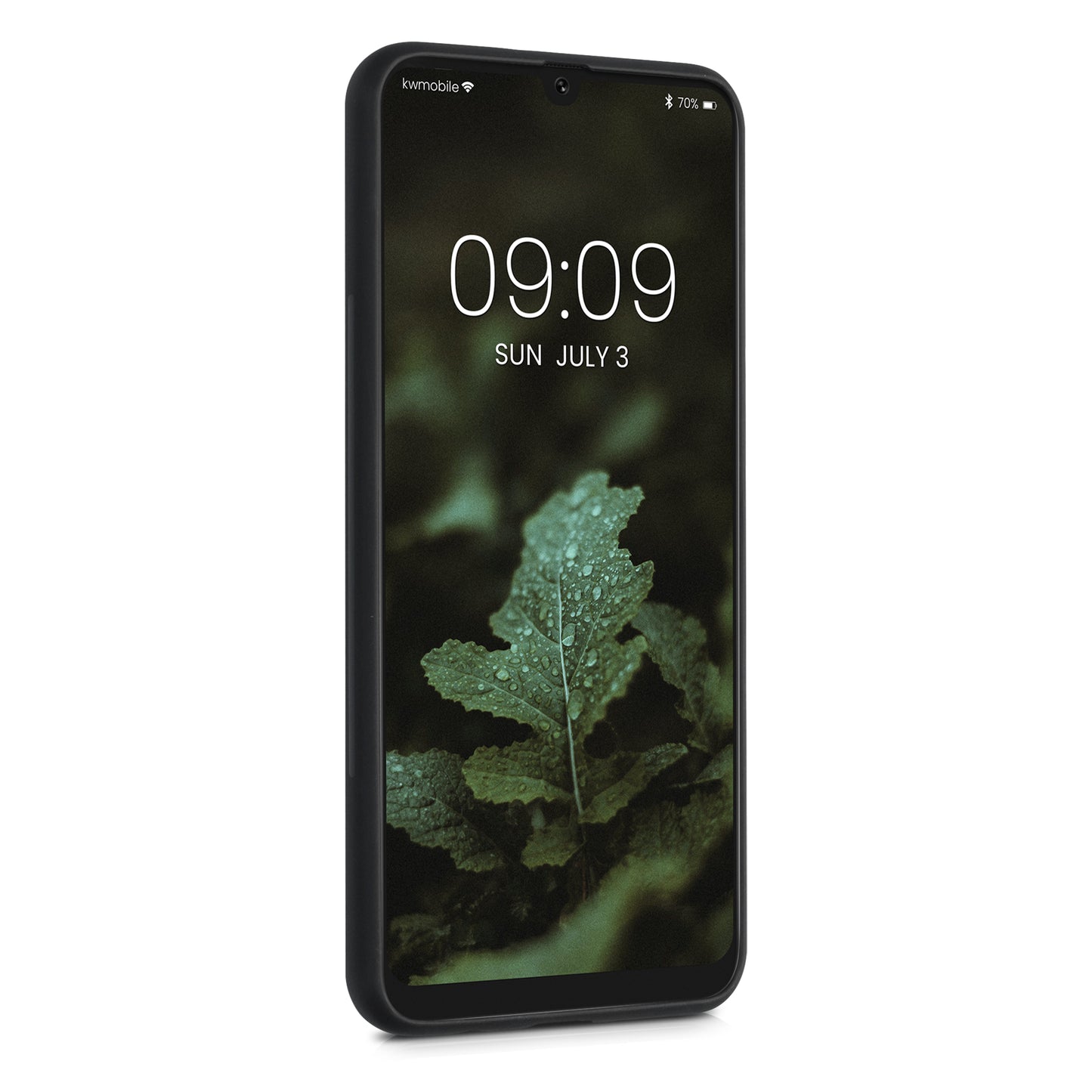 Holz Hardcase mit TPU Bumper für Samsung Galaxy A50 Indische Sonne