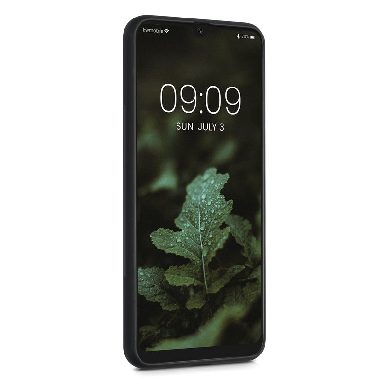 Holz Hardcase mit TPU Bumper für Samsung Galaxy A50 Indische Sonne