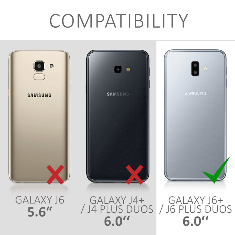 Hülle kompatibel mit Samsung Galaxy J6+ / J6 Plus DUOS