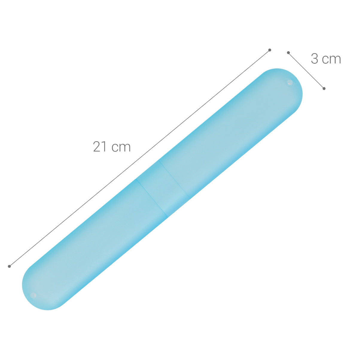 Zahnbürsten Etui mit Lüftungsschlitzen