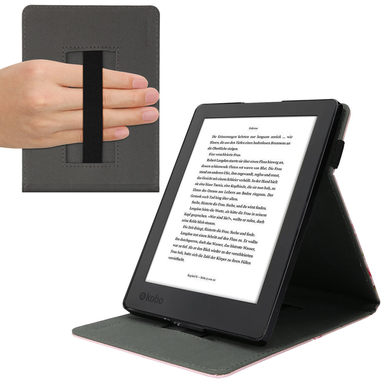 Kobo Aura H2O Edition 2 Hülle mit Schlaufe und Ständer