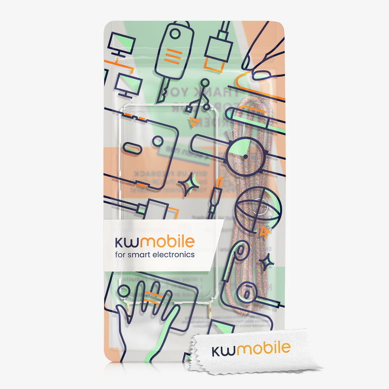 kwmobile Necklace Case kompatibel mit Huawei P20 Hülle Silikon Cover mit Handykette Band Handyhülle