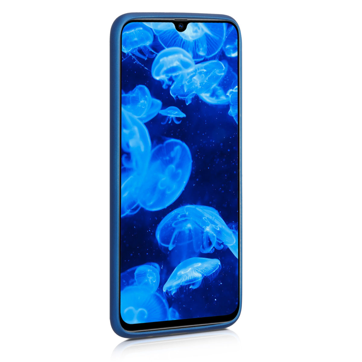 kwmobile Handyhülle für Samsung Galaxy A70 Hülle - Silikon Case metallisch schimmernd - Schutzhülle Cover