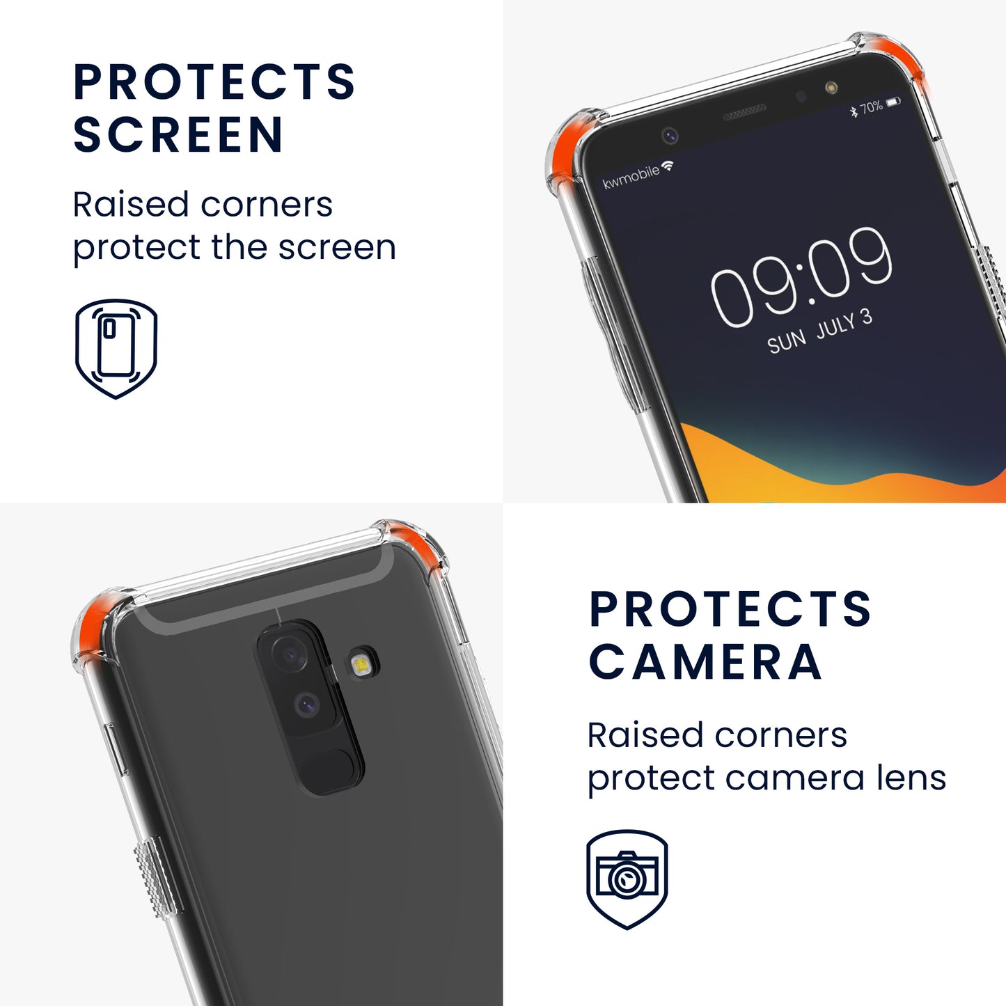 kwmobile Necklace Case kompatibel mit Samsung Galaxy A6+/A6 Plus (2018) Hülle