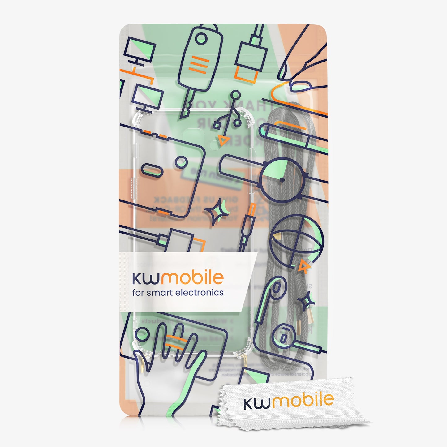 kwmobile Necklace Case kompatibel mit Samsung Galaxy A6+/A6 Plus (2018) Hülle