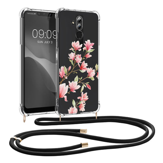 kwmobile Necklace Case kompatibel mit Huawei Mate 20 Lite Hülle - Silikon Cover mit Handykette