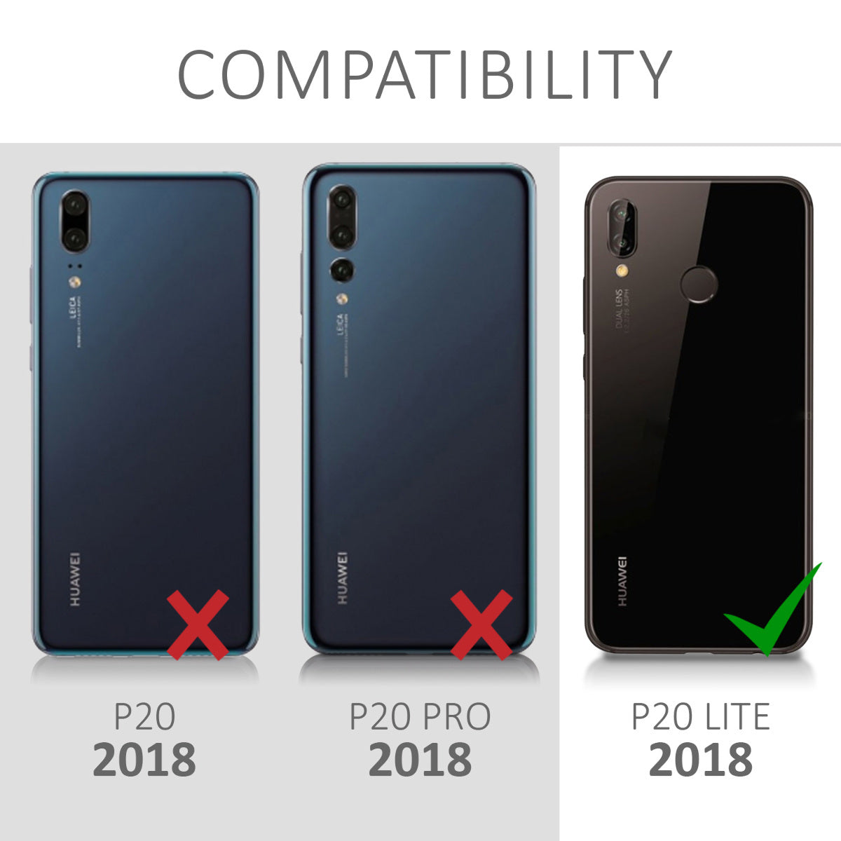 kwmobile Necklace Case kompatibel mit Huawei P20 Lite Hülle Silikon Cover mit Handykette Kirschblütenblätter