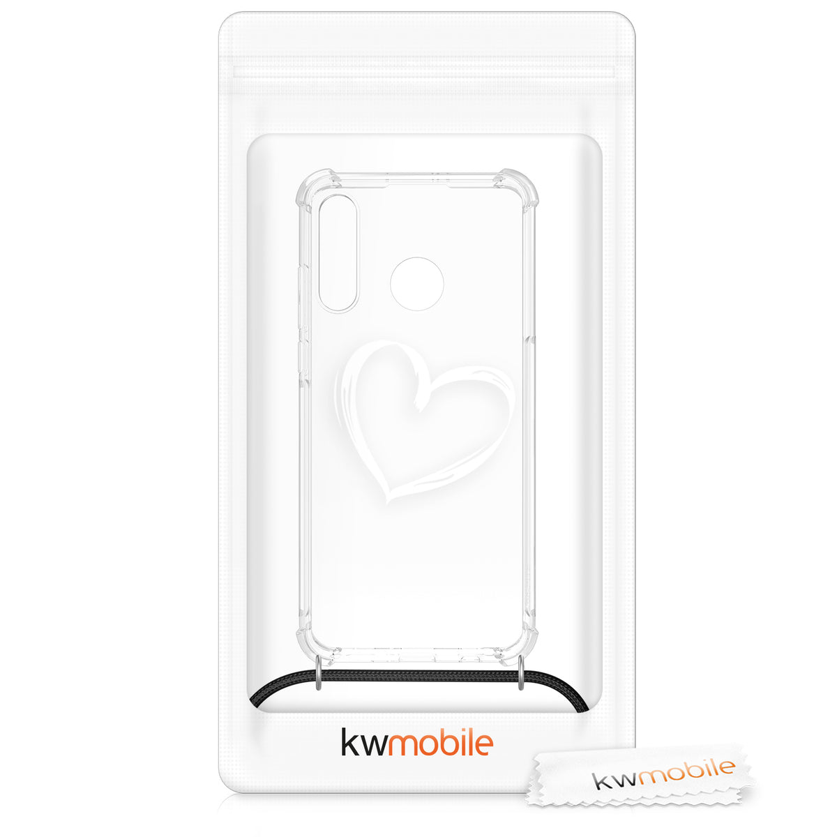 Huawei P30 Lite Silikon Handykette Wilde Blumen