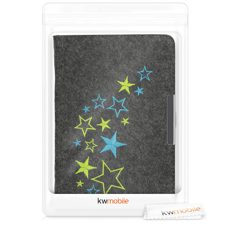 Tolino Vision 1 / 2 / 3 / 4 HD eReader Hülle Sterne Blau Grün