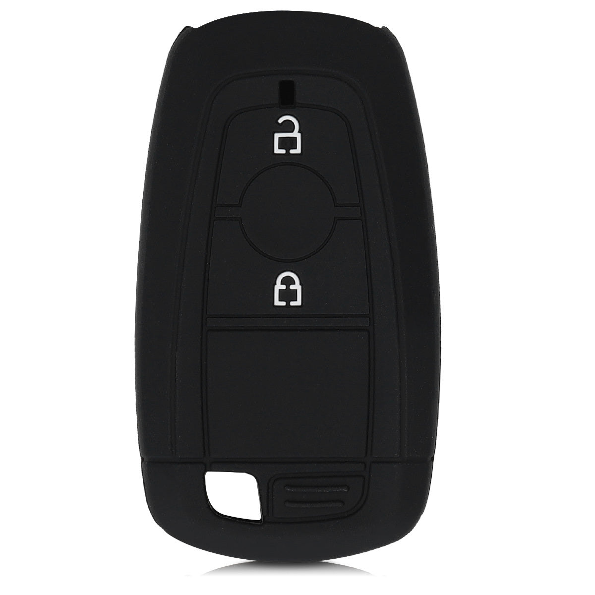 Ford 2-Tasten Autoschlüssel Keyless Go Silikon Schlüsselhülle Rallyestreifen Rot