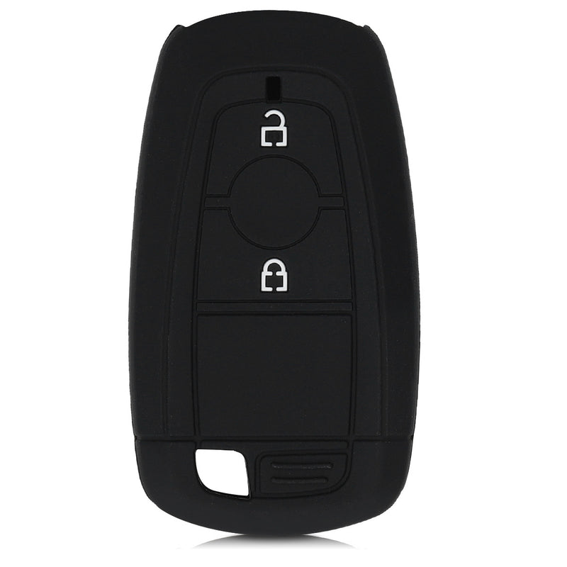 Ford 2-Tasten Autoschlüssel Keyless Go Silikon Schlüsselhülle Rallyestreifen Rot
