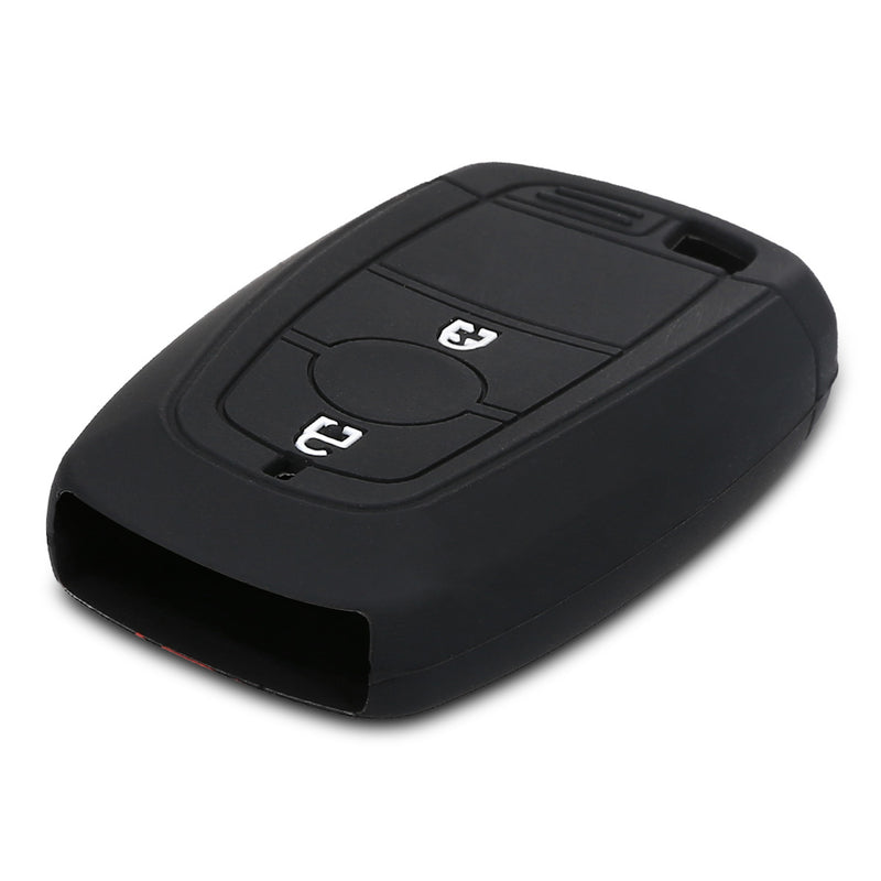 Ford 2-Tasten Autoschlüssel Keyless Go Silikon Schlüsselhülle Rallyestreifen Rot
