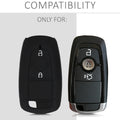 Ford 2-Tasten Autoschlüssel Keyless Go Silikon Schlüsselhülle Rallyestreifen Rot