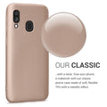 kwmobile Handyhülle für Samsung Galaxy A40 Hülle - Silikon Case metallisch schimmernd - Schutzhülle Cover