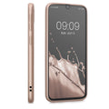 kwmobile Handyhülle für Samsung Galaxy A40 Hülle - Silikon Case metallisch schimmernd - Schutzhülle Cover
