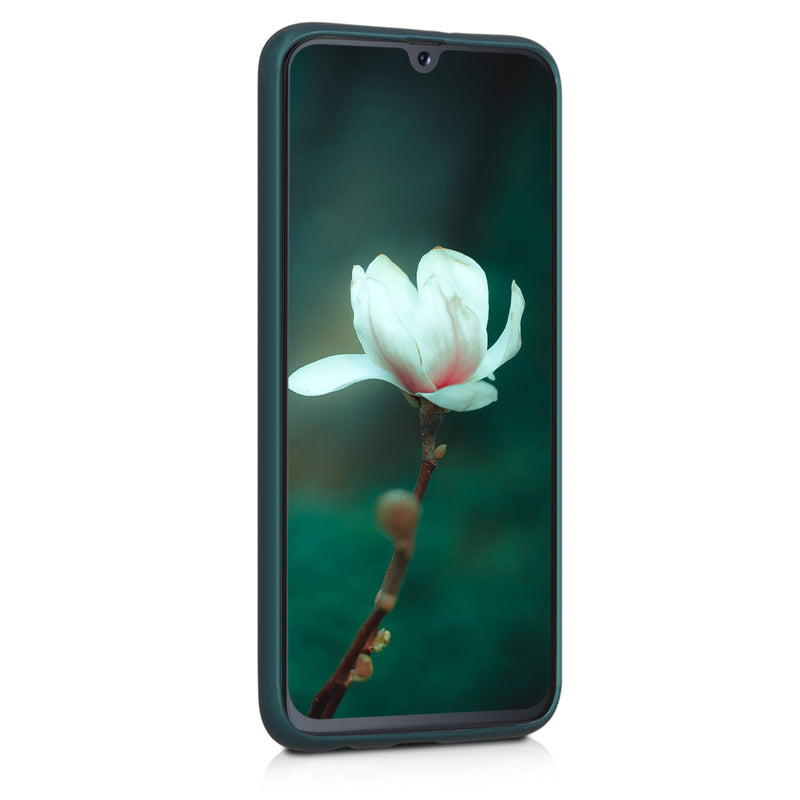 kwmobile Handyhülle für Samsung Galaxy A40 Hülle - Silikon Case metallisch schimmernd - Schutzhülle Cover