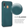 kwmobile Handyhülle für Samsung Galaxy A40 Hülle - Silikon Case metallisch schimmernd - Schutzhülle Cover