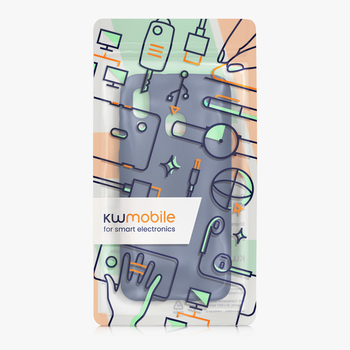 kwmobile Handyhülle für Samsung Galaxy A40 Hülle - Silikon Case metallisch schimmernd - Schutzhülle Cover