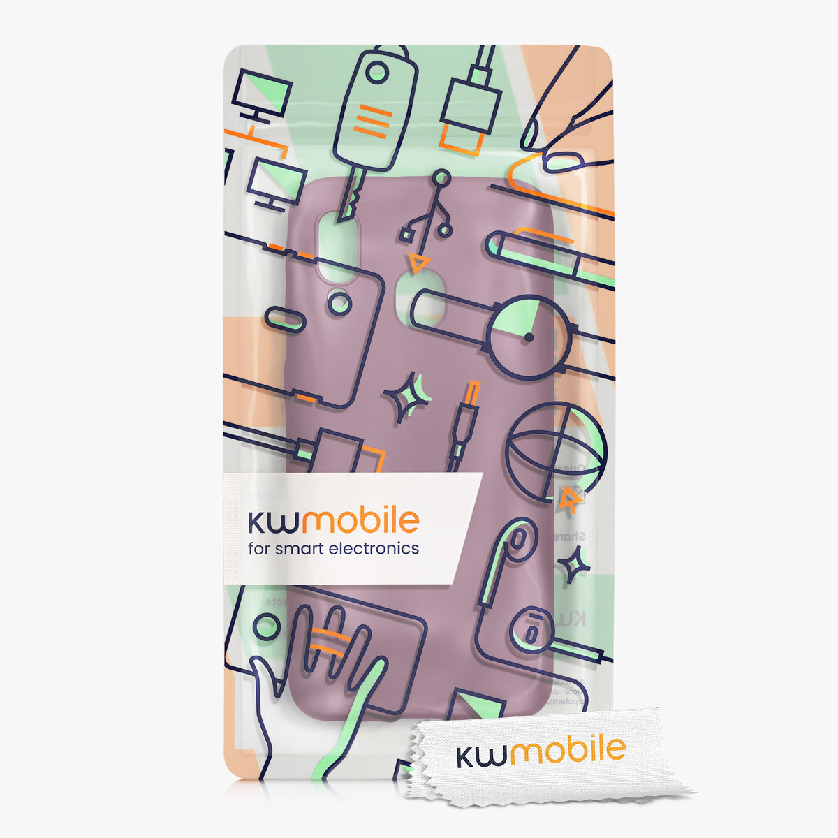 kwmobile Handyhülle für Samsung Galaxy A40 Hülle - Silikon Case metallisch schimmernd - Schutzhülle Cover