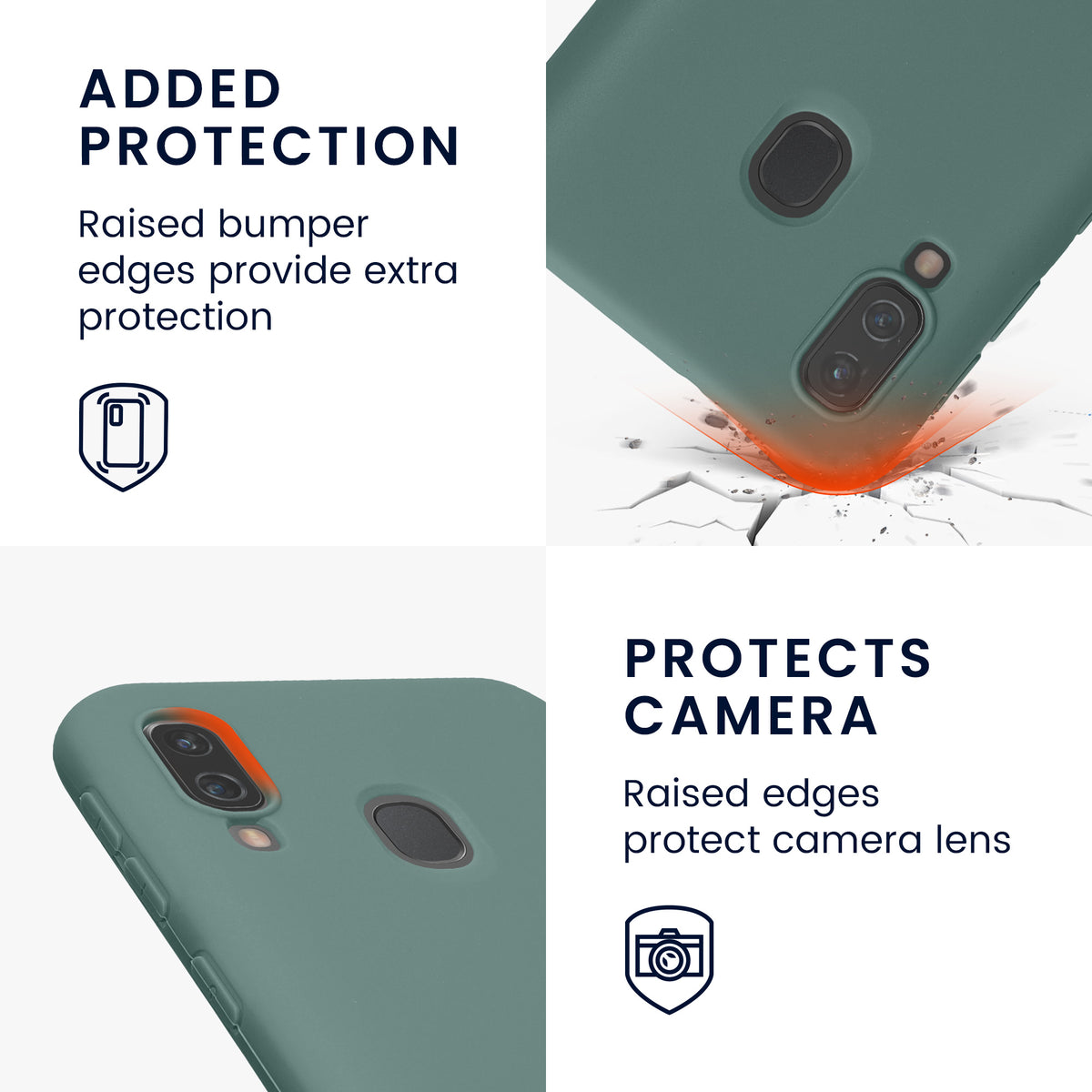 kwmobile Handyhülle für Samsung Galaxy A40 Hülle - Schutzhülle Cover