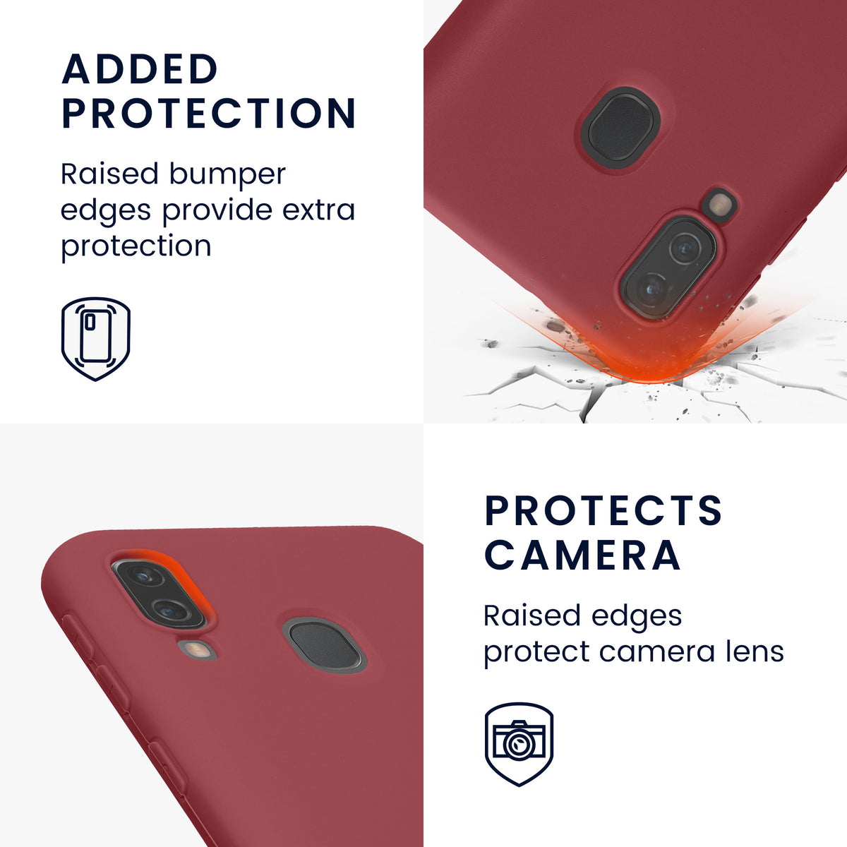 kwmobile Handyhülle für Samsung Galaxy A40 Hülle - Schutzhülle Cover
