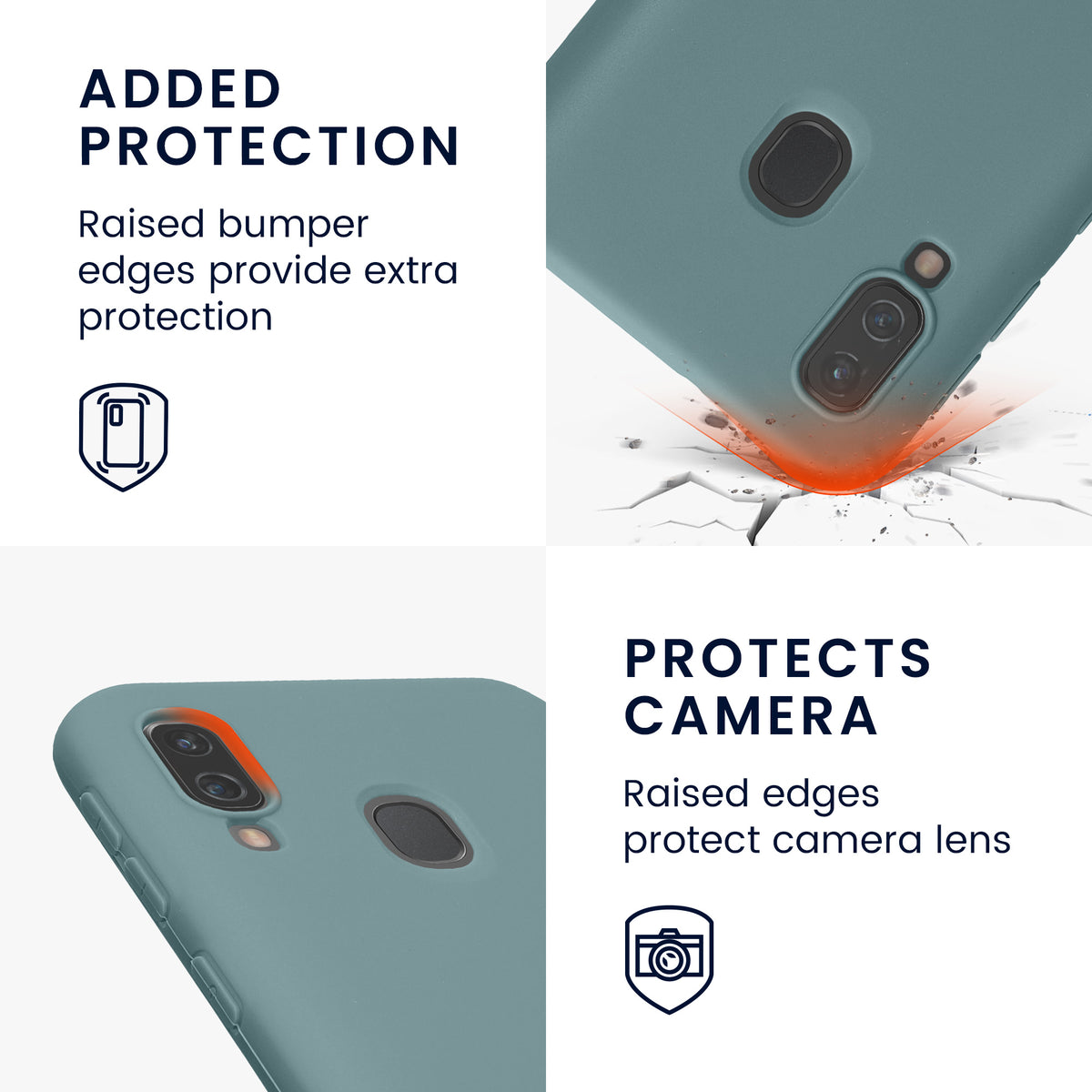 kwmobile Handyhülle für Samsung Galaxy A40 Hülle - Schutzhülle Cover