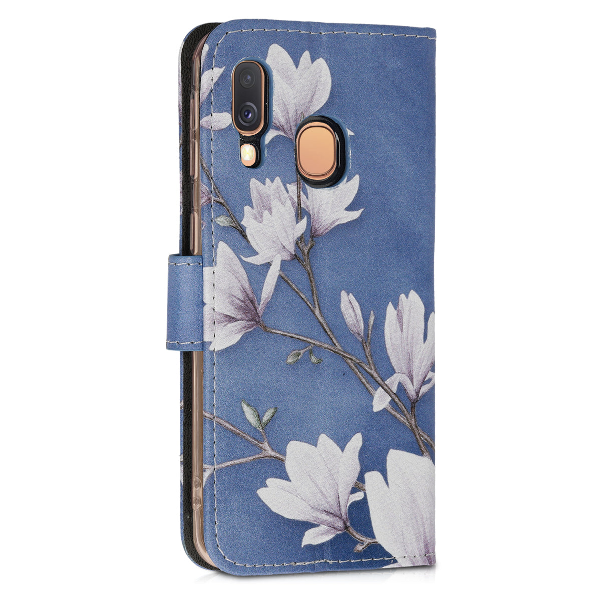 kwmobile Wallet Case kompatibel mit Samsung Galaxy A40 Hülle - Cover mit Ständer und Kartenfächern