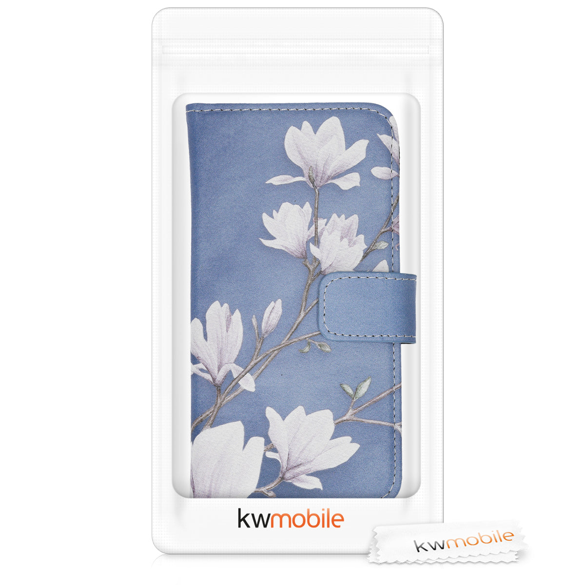 kwmobile Wallet Case kompatibel mit Samsung Galaxy A40 Hülle - Cover mit Ständer und Kartenfächern