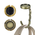 kwmobile Taschenhalter für Tisch - 2x Handtaschenhalter für Tisch - Taschenhaken faltbar - Taschen Aufhänger - Taschen Halter Haken - Tischhaken Set Bronze Gold Bronze  [dsg08]