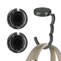 kwmobile Taschenhalter für Tisch - 2x Handtaschenhalter für Tisch - Taschenhaken faltbar - Taschen Aufhänger - Taschen Halter Haken - Tischhaken Set Schwarz matt Schwarz matt  [dsg12]