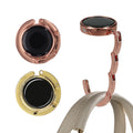 kwmobile Taschenhalter für Tisch - 2x Handtaschenhalter für Tisch - Taschenhaken faltbar - Taschen Aufhänger - Taschen Halter Haken - Tischhaken Set Rosegold Gold Rosegold  [dsg16]