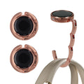 kwmobile Taschenhalter für Tisch - 2x Handtaschenhalter für Tisch - Taschenhaken faltbar - Taschen Aufhänger - Taschen Halter Haken - Tischhaken Set Kupfer Kupfer  [dsg31]
