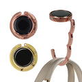 kwmobile Taschenhalter für Tisch - 2x Handtaschenhalter für Tisch - Taschenhaken faltbar - Taschen Aufhänger - Taschen Halter Haken - Tischhaken Set Gold Kupfer Gold  [dsg34]