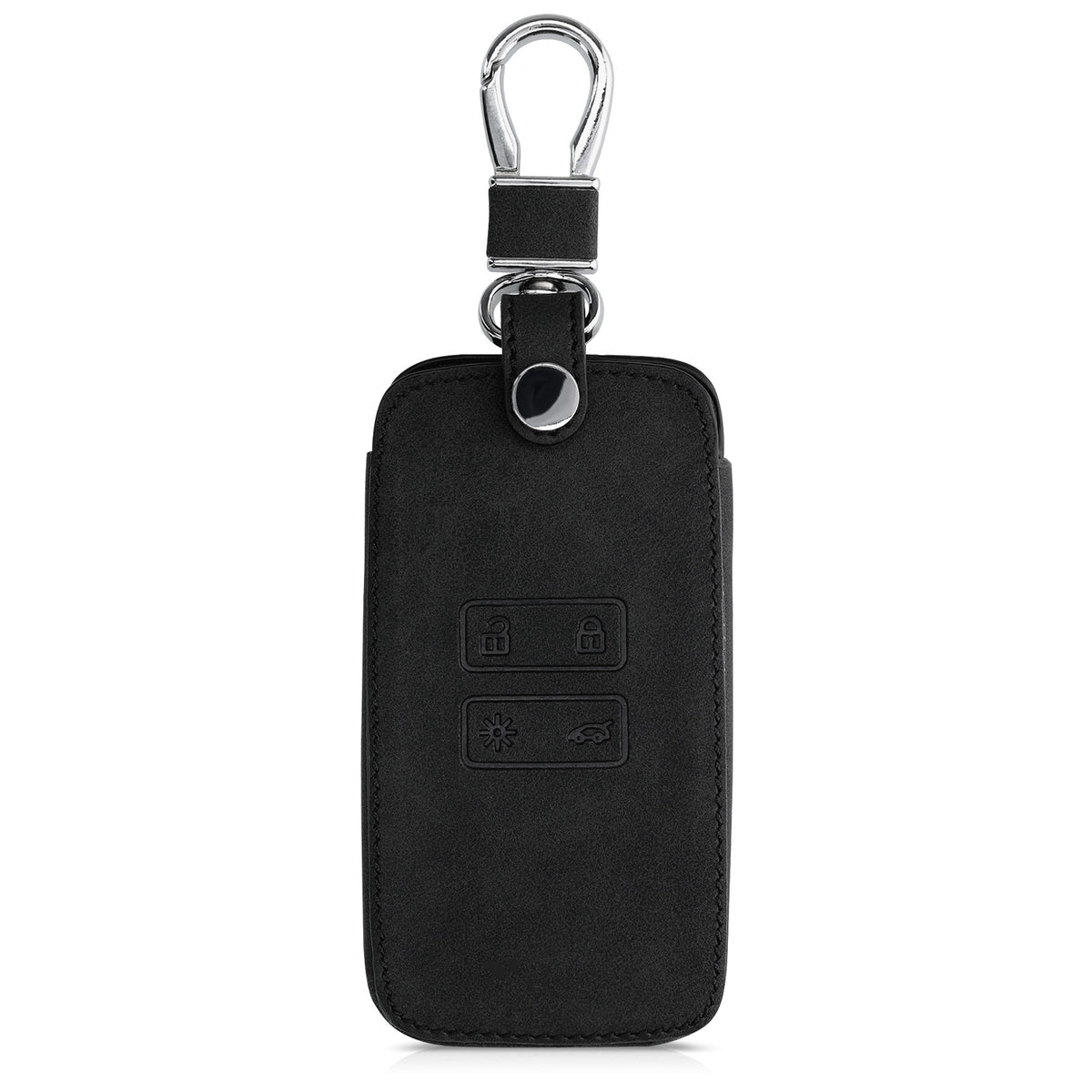 Renault 4-Tasten Smartkey Autoschlüssel (nur Keyless Go) Kunstleder Schlüsselhülle Wildlederoptik