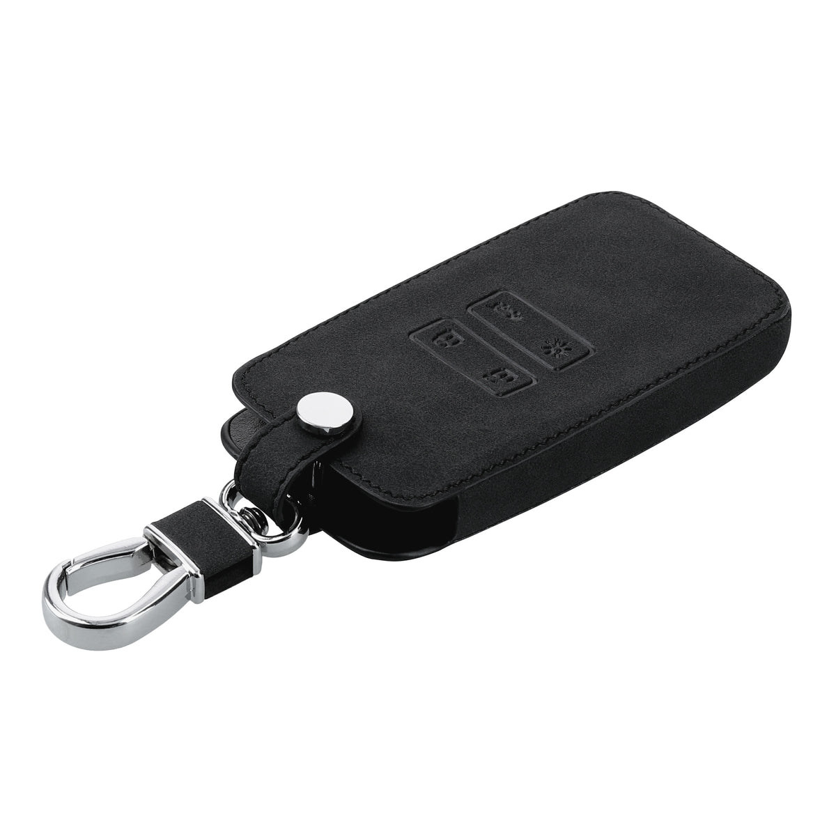 Renault 4-Tasten Smartkey Autoschlüssel (nur Keyless Go) Kunstleder Schlüsselhülle Wildlederoptik