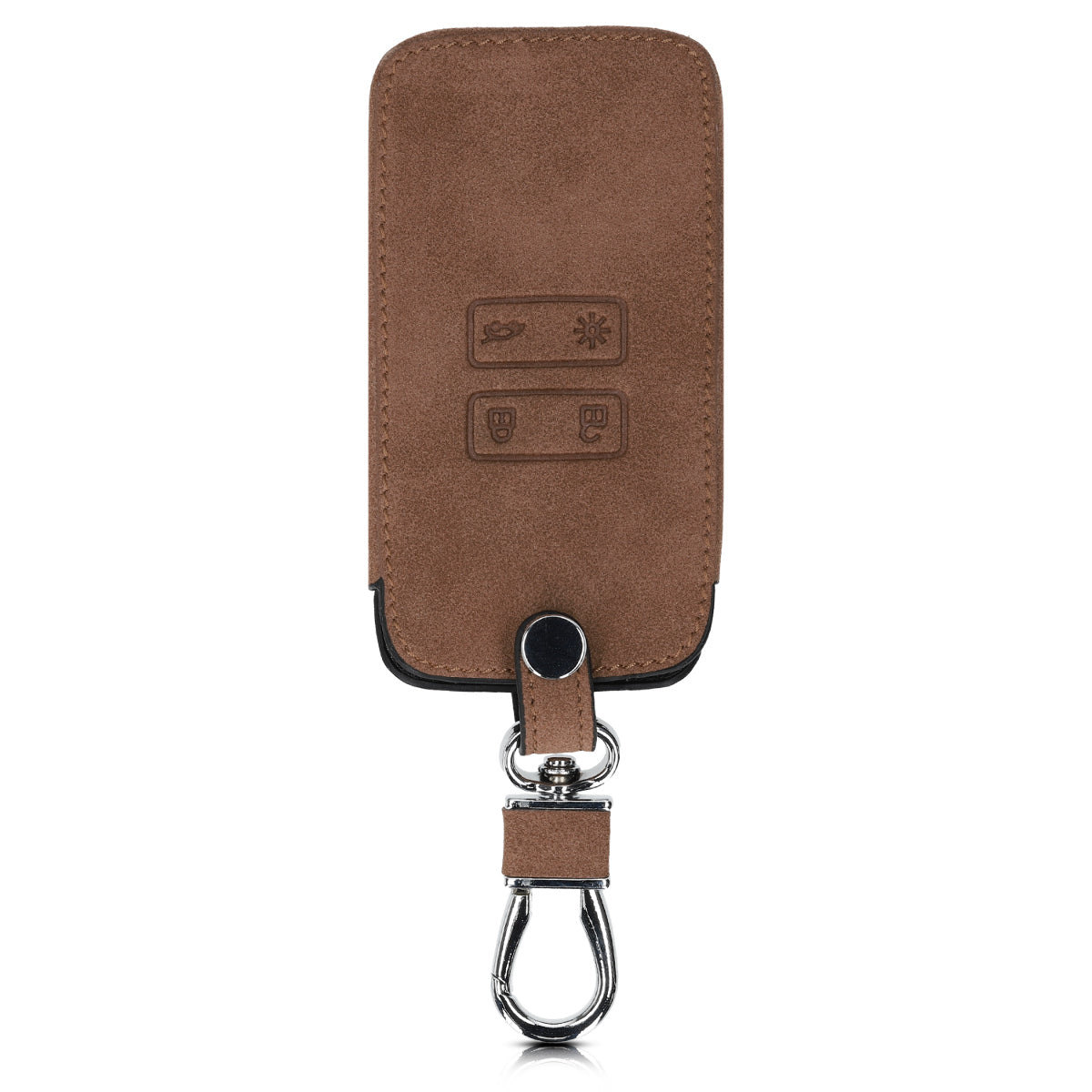 Renault 4-Tasten Smartkey Autoschlüssel (nur Keyless Go) Kunstleder Schlüsselhülle Wildlederoptik