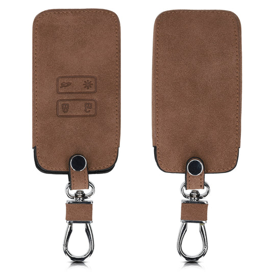 kwmobile Autoschlüssel Hülle kompatibel mit Renault 4-Tasten Smartkey Autoschlüssel (nur Keyless Go) - Kunstleder Schutzhülle Schlüsselhülle Cover