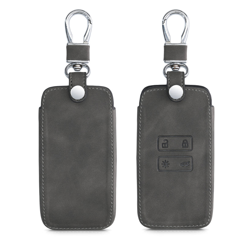 kwmobile Schlüsselhülle für Renault 4-Tasten Smartkey Autoschlüssel (nur Keyless Go) Hülle - Autoschlüssel Schlüssel Hülle - Schlüsselcover aus Kunstleder