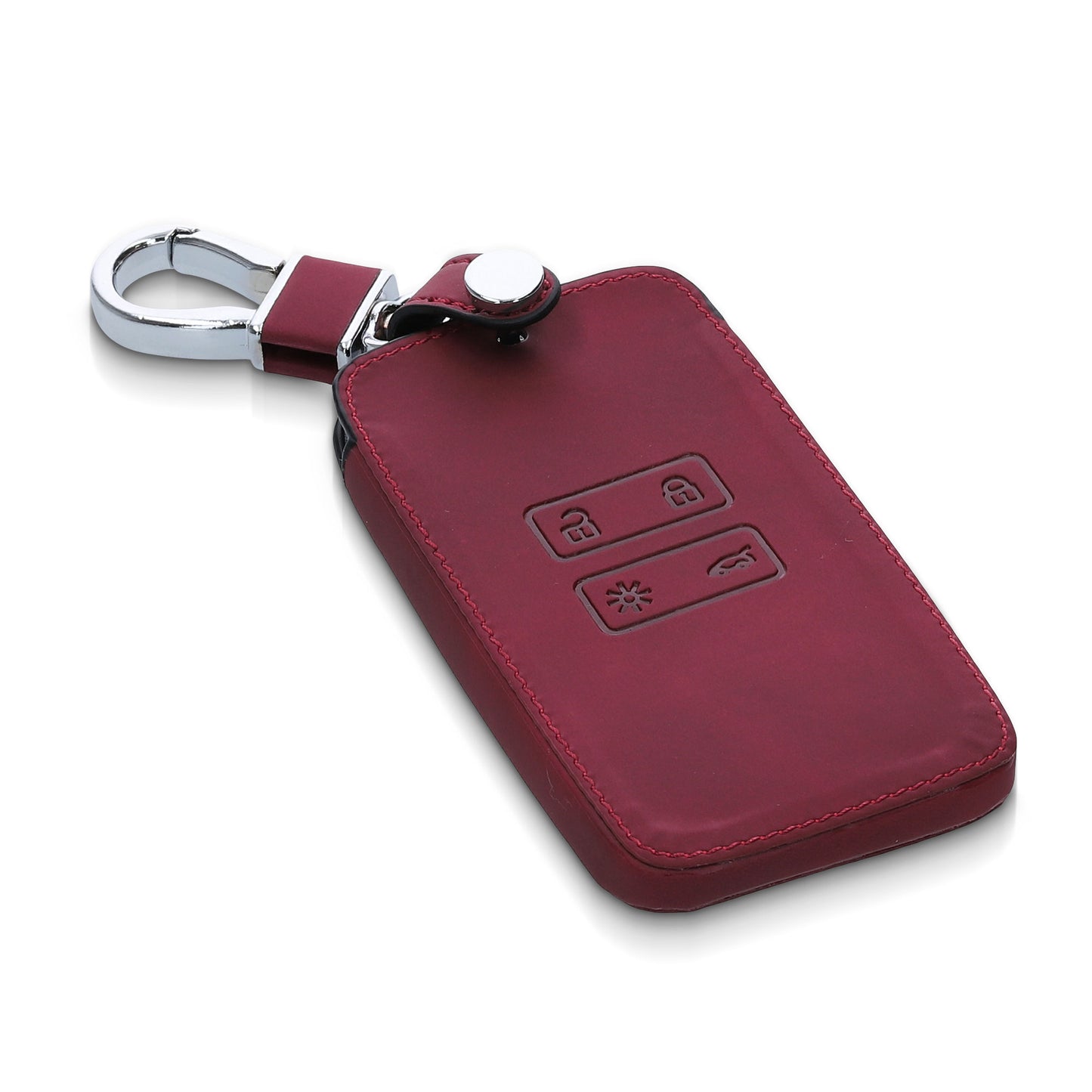 kwmobile Schlüsselhülle für Renault 4-Tasten Smartkey Autoschlüssel (nur Keyless Go) Hülle - Autoschlüssel Schlüssel Hülle - Schlüsselcover aus Kunstleder