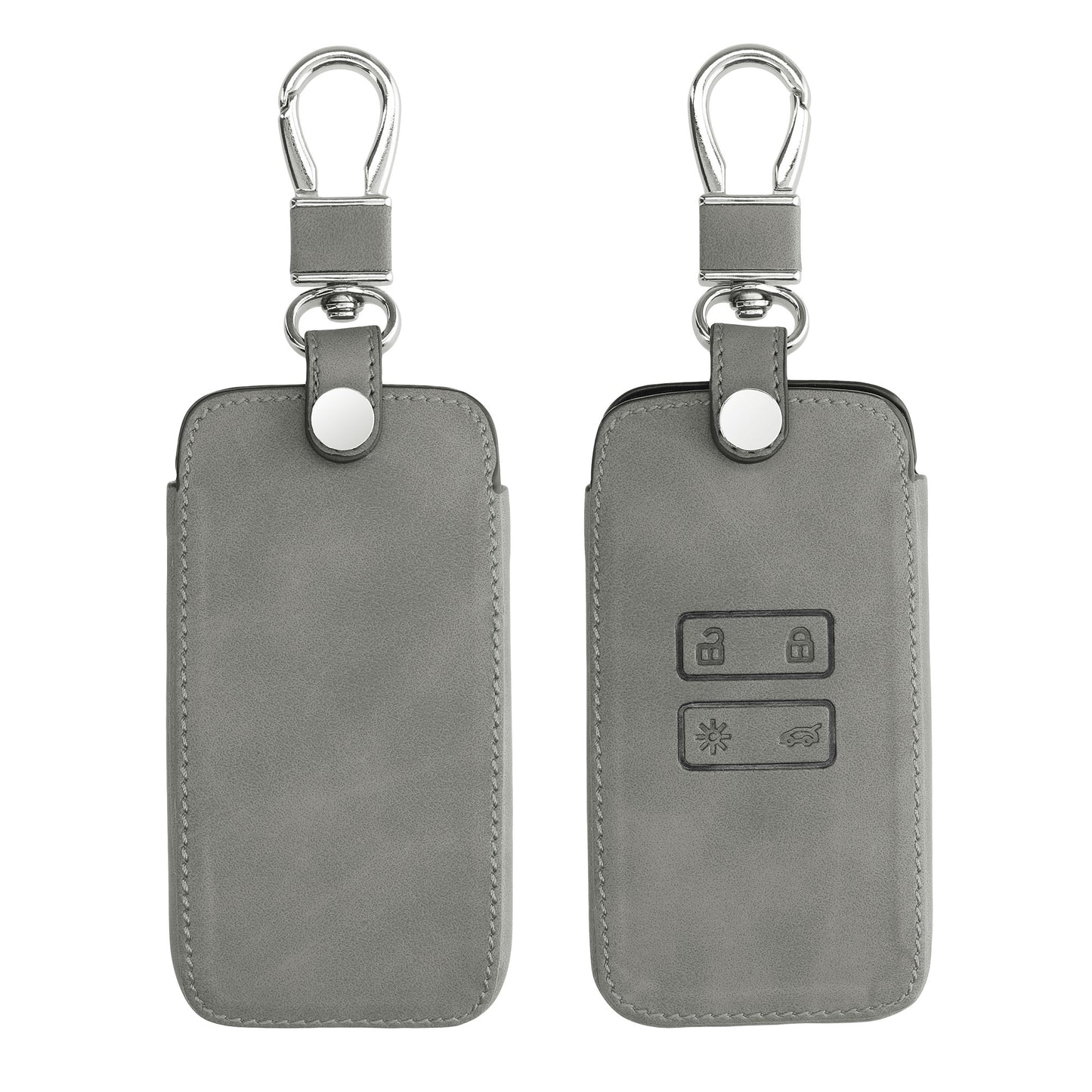 kwmobile Schlüsselhülle für Renault 4-Tasten Smartkey Autoschlüssel (nur Keyless Go) Hülle - Autoschlüssel Schlüssel Hülle - Schlüsselcover aus Kunstleder