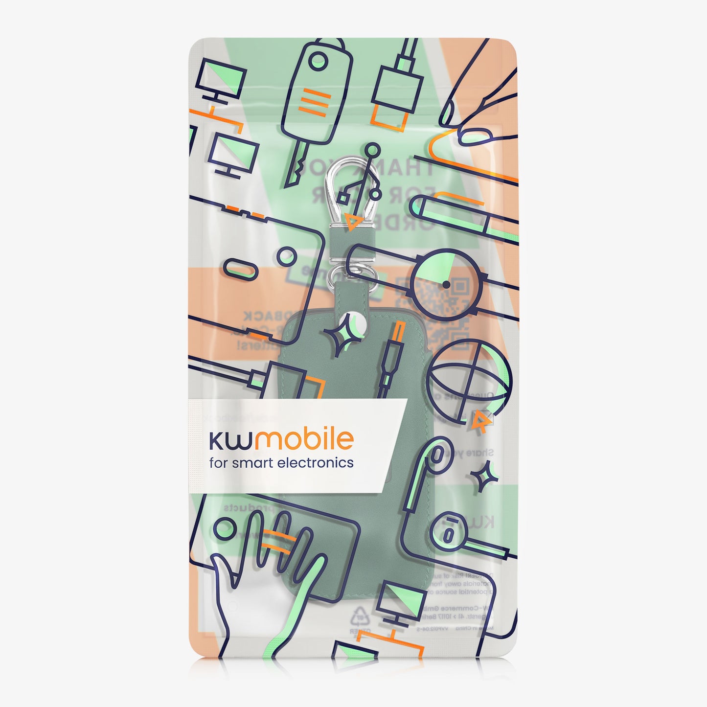 kwmobile Schlüsselhülle für Renault 4-Tasten Smartkey Autoschlüssel (nur Keyless Go) Hülle - Autoschlüssel Schlüssel Hülle - Schlüsselcover aus Kunstleder