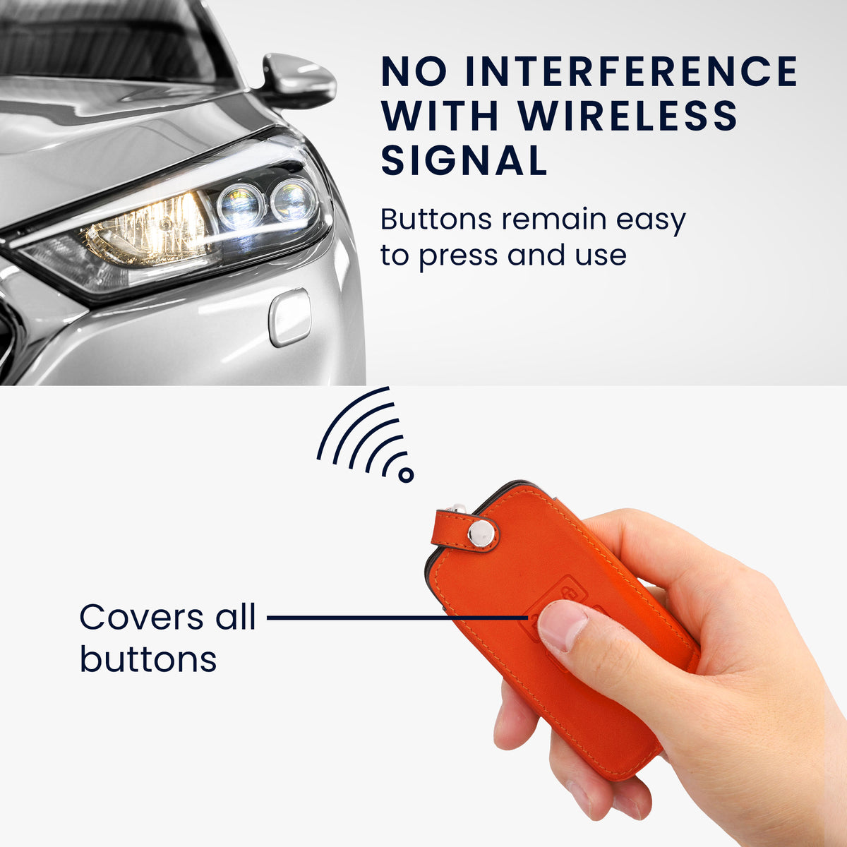 kwmobile Schlüsselhülle für Renault 4-Tasten Smartkey Autoschlüssel (nur Keyless Go) Hülle - Autoschlüssel Schlüssel Hülle - Schlüsselcover aus Kunstleder