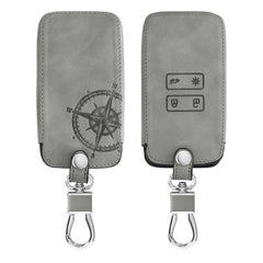 Renault 4-Tasten Smartkey (nur Keyless Go) Autoschlüssel Kunstleder Silikon Schlüsselhülle
