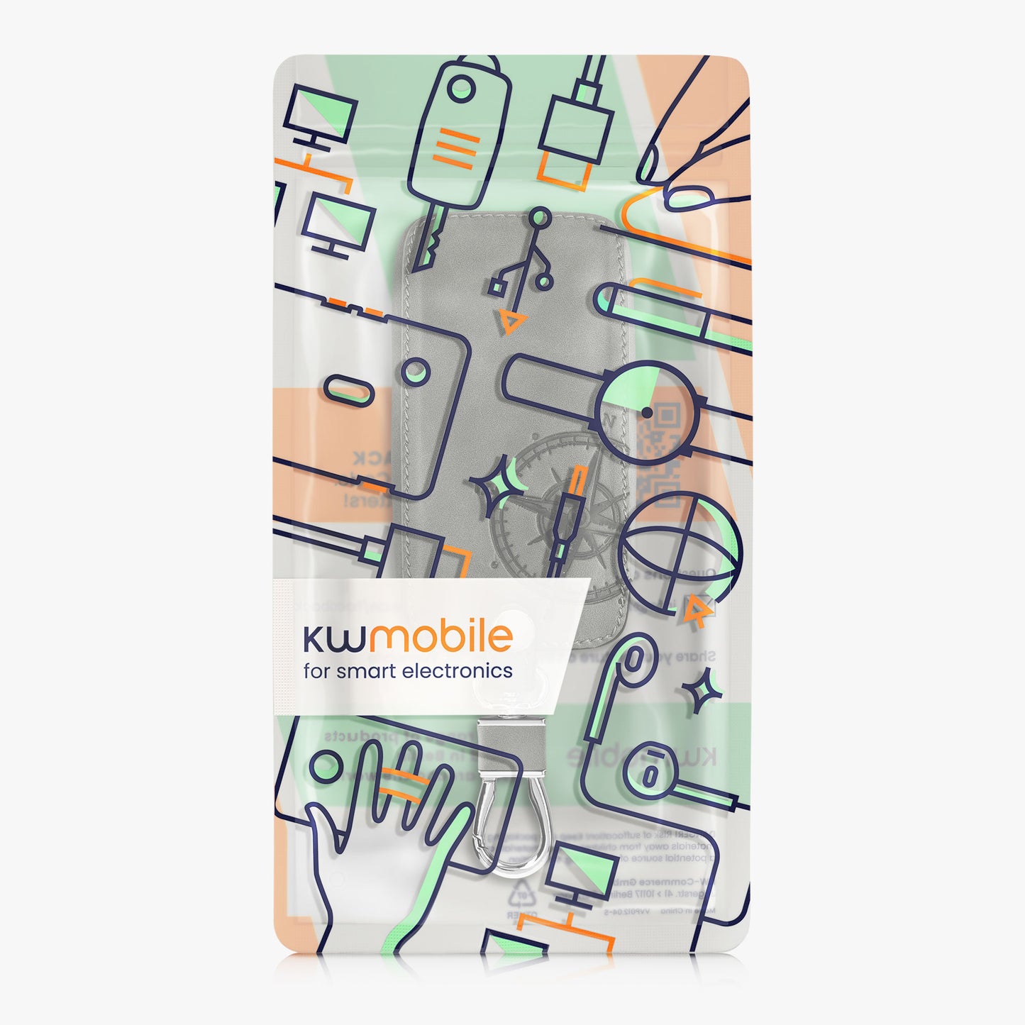 kwmobile Schlüsselhülle für Renault 4-Tasten Smartkey Autoschlüssel (nur Keyless Go) Hülle - Autoschlüssel Schlüssel Hülle aus Silikon - Schlüsselschutz Gehäuse aus Kunstleder